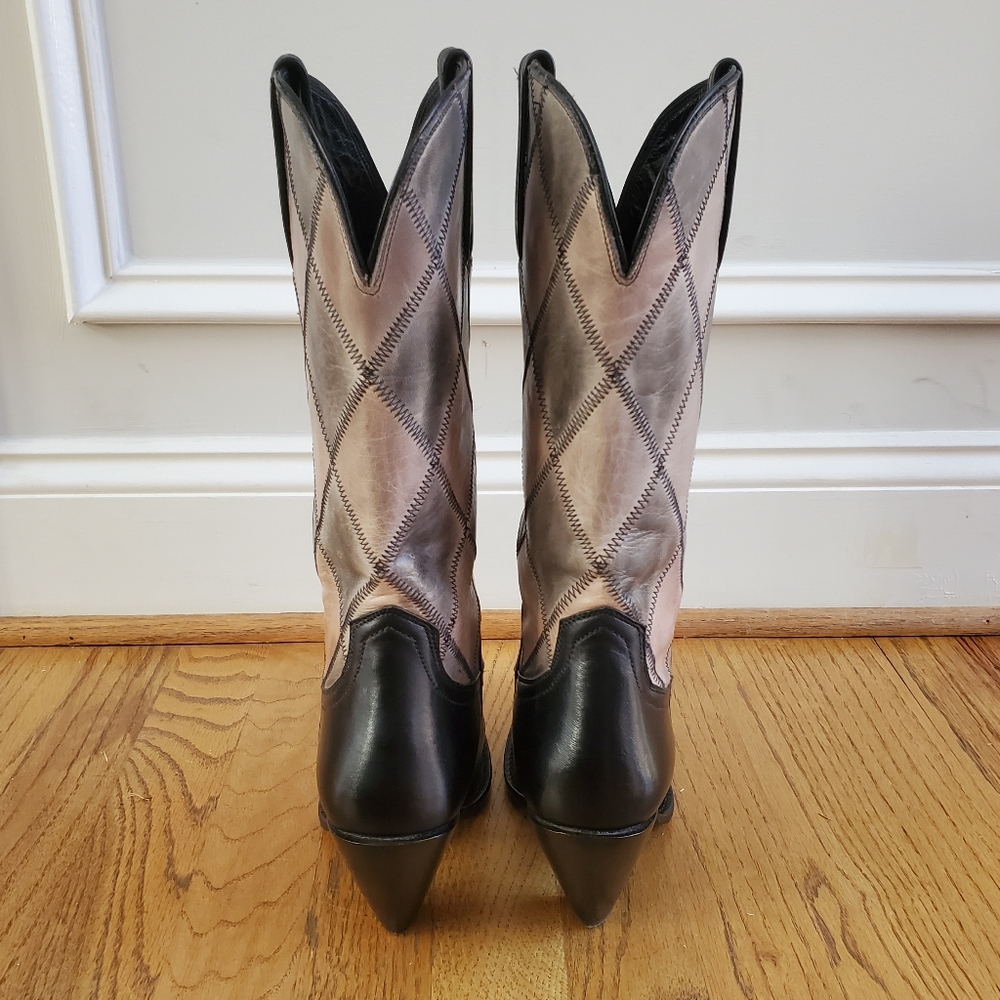 Lucchese Charlie 1 Horse Patchwork Womens Western Boots - Picture 4 of 16